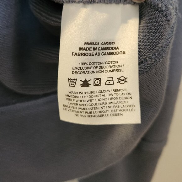 Nike Large Blue Pullover Sweatshirt with Embroidered Swoosh Logo - Picture 3 of 6